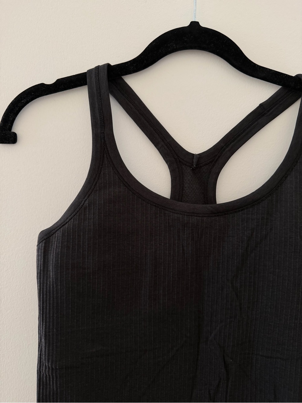 Lululemon Black Ribbed Racerback Tank Top - Picture 4 of 5